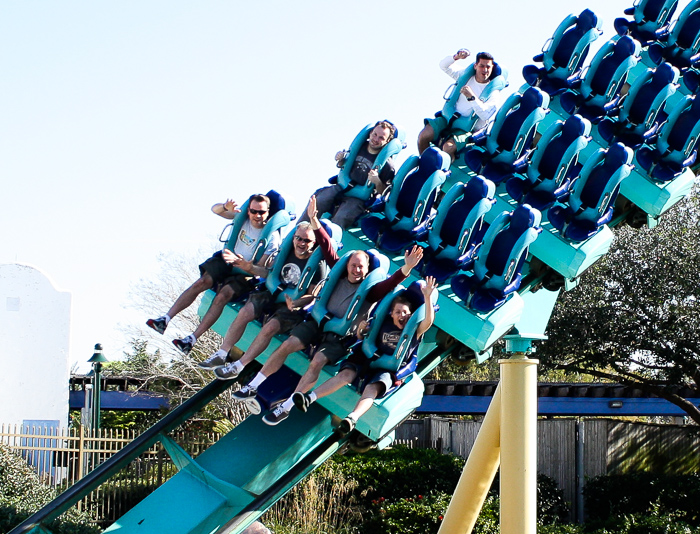 The Kraken Rollercoaster at SeaWorld Orlando, Orlando, Florida