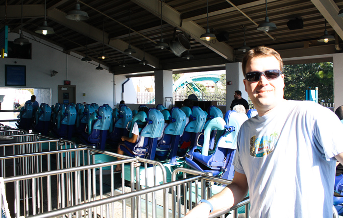 The Kraken Rollercoaster at SeaWorld Orlando, Orlando, Florida