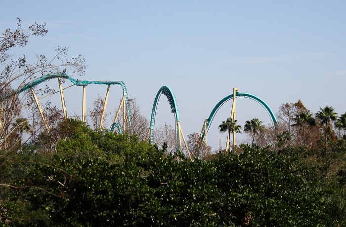 The Kraken Rollercoaster at SeaWorld Orlando, Orlando, Florida