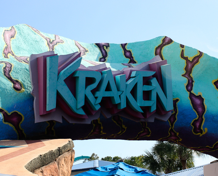 The Kraken Rollercoaster at SeaWorld Orlando, Orlando, Florida