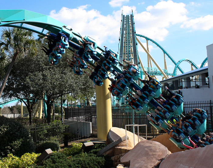 The Kraken Rollercoaster at SeaWorld Orlando, Orlando, Florida