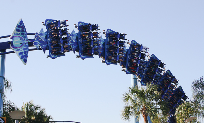 The Manta Rollercoaster at SeaWorld Orlando, Orlando, Florida