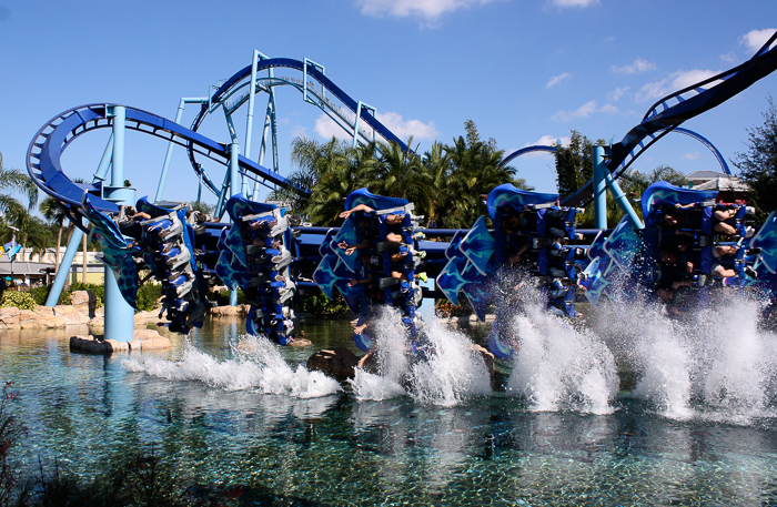 The Manta Rollercoaster at SeaWorld Orlando, Orlando, Florida