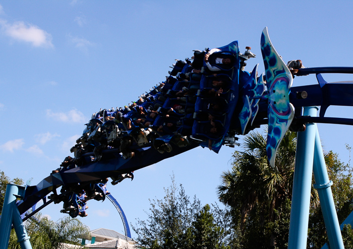 The Manta Rollercoaster at SeaWorld Orlando, Orlando, Florida