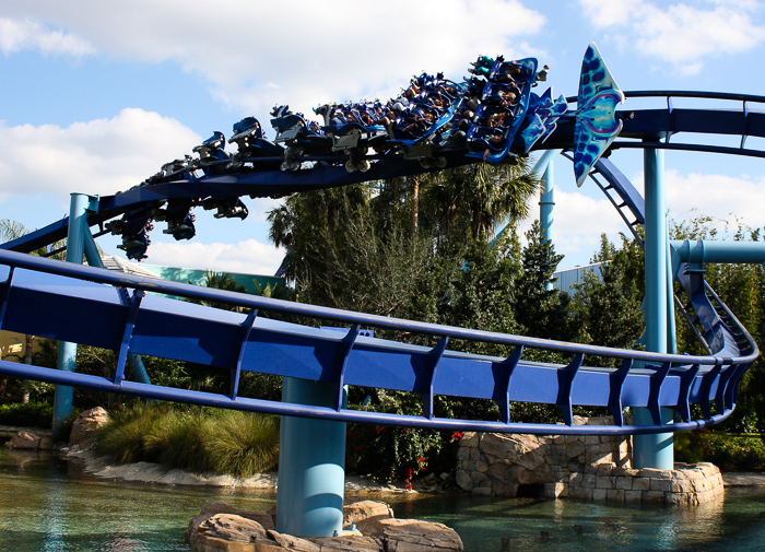 The Manta Rollercoaster at SeaWorld Orlando, Orlando, Florida