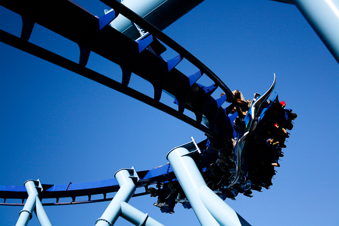 The Manta Rollercoaster at SeaWorld Orlando, Orlando, Florida