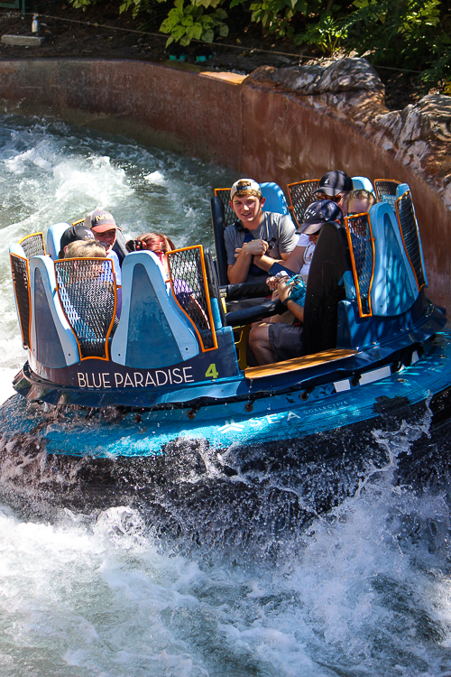 The Infinity Falls rapids ride at SeaWorld Orlando, Orlando, Florida