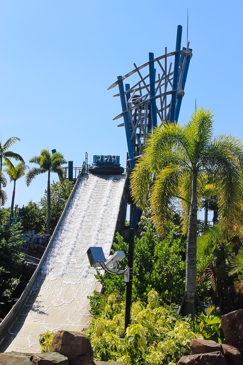 The Infinity Falls rapids ride at SeaWorld Orlando, Orlando, Florida