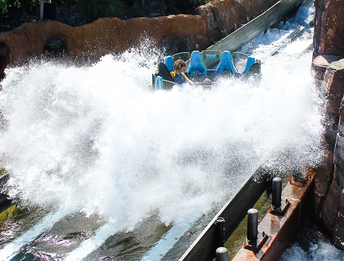 The Infinity Falls rapids ride at SeaWorld Orlando, Orlando, Florida