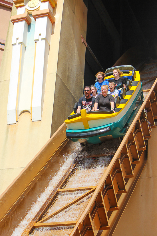 The Journey to Atlantis roller coaster at SeaWorld Orlando, Orlando, Florida