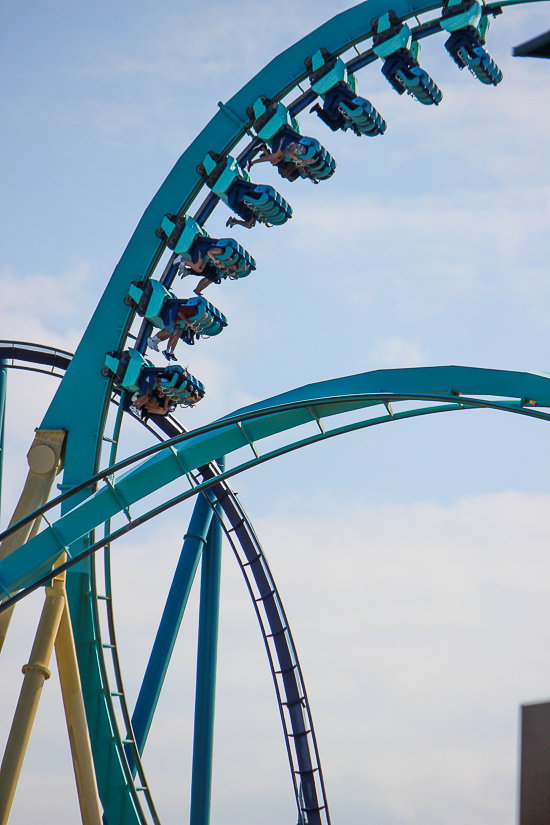 The Kraken roller coaster at SeaWorld Orlando, Orlando, Florida