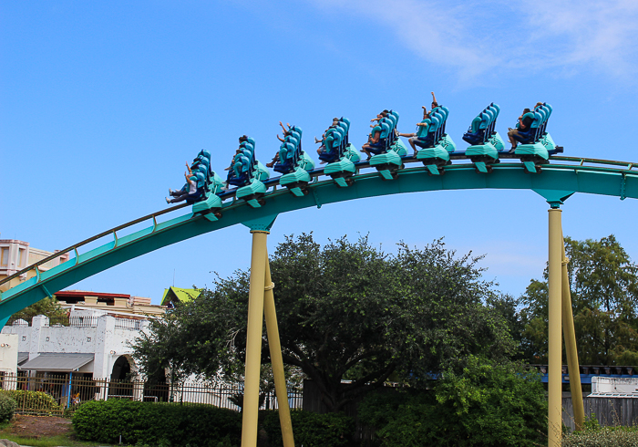 The Kraken roller coaster at SeaWorld Orlando, Orlando, Florida