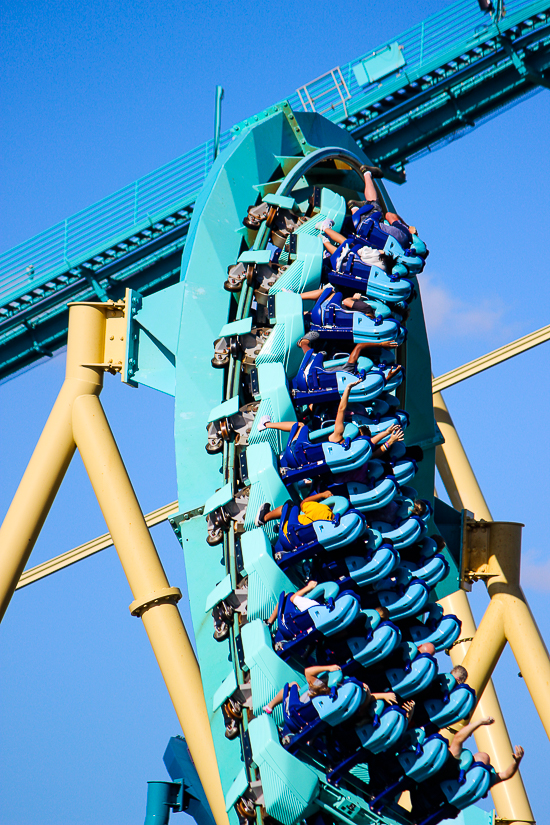 The Kraken roller coaster at SeaWorld Orlando, Orlando, Florida