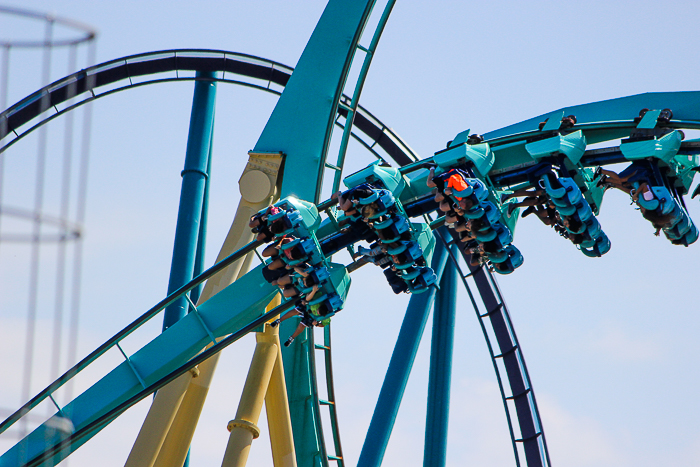 The Kraken roller coaster at SeaWorld Orlando, Orlando, Florida