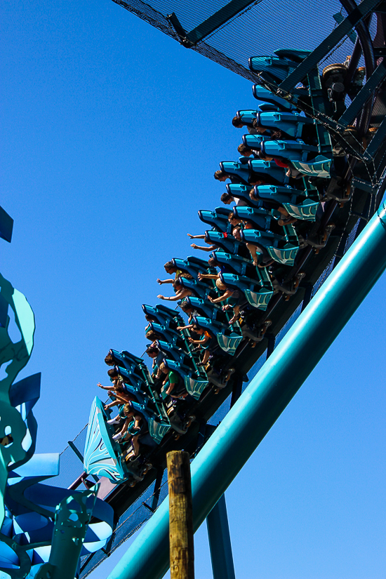 The Mako roller coaster at SeaWorld Orlando, Orlando, Florida