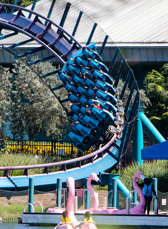 The Mako roller coaster at SeaWorld Orlando, Orlando, Florida