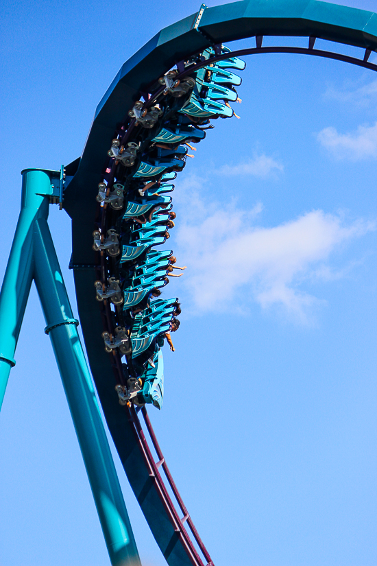 The Mako roller coaster at SeaWorld Orlando, Orlando, Florida