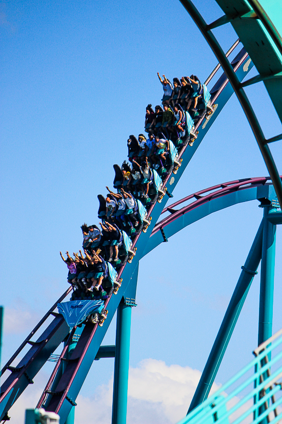 The Mako roller coaster at SeaWorld Orlando, Orlando, Florida