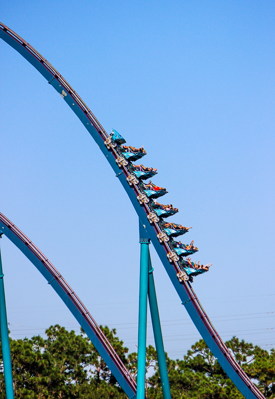 The Mako roller coaster at SeaWorld Orlando, Orlando, Florida