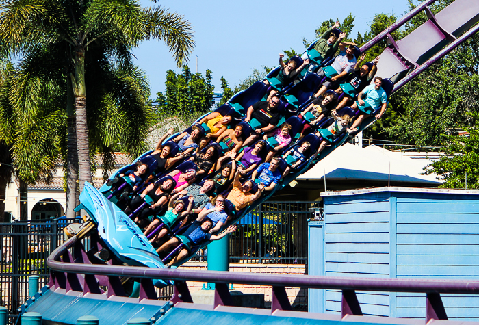 The Mako roller coaster at SeaWorld Orlando, Orlando, Florida