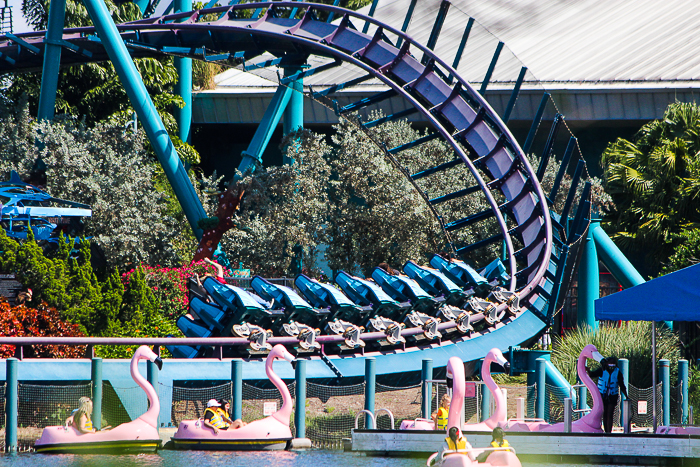 The Mako roller coaster at SeaWorld Orlando, Orlando, Florida