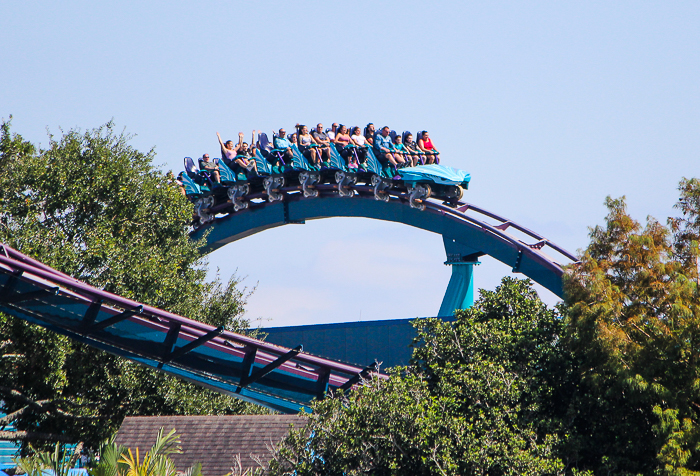 The Mako roller coaster at SeaWorld Orlando, Orlando, Florida