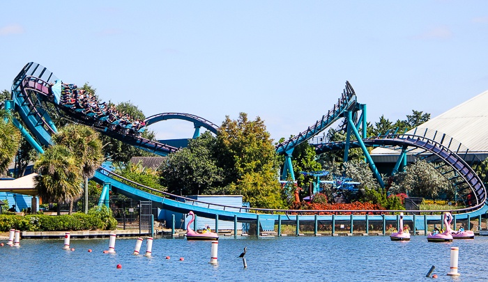 The Mako roller coaster at SeaWorld Orlando, Orlando, Florida