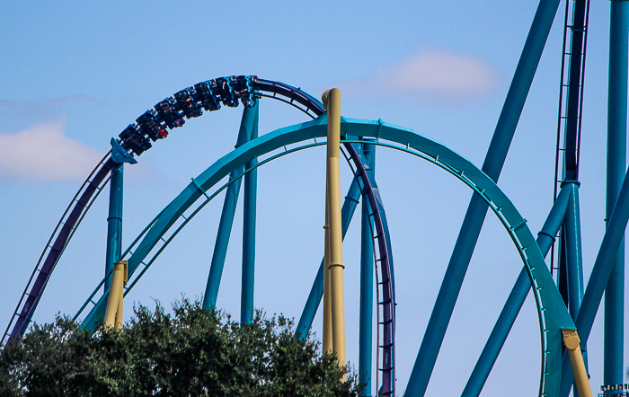 The Mako roller coaster at SeaWorld Orlando, Orlando, Florida