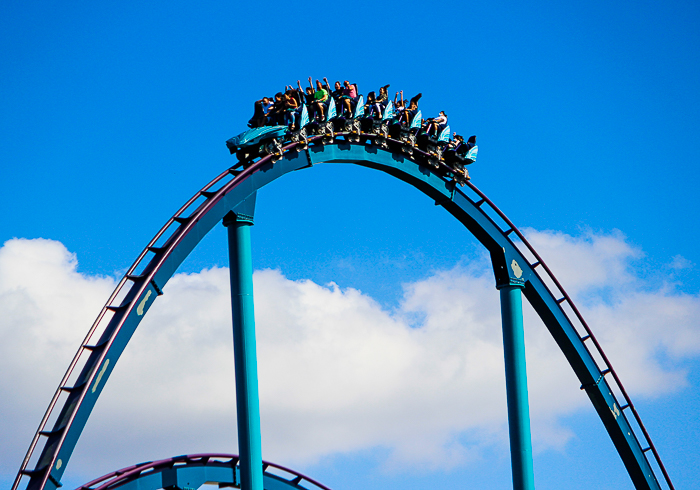 The Mako roller coaster at SeaWorld Orlando, Orlando, Florida