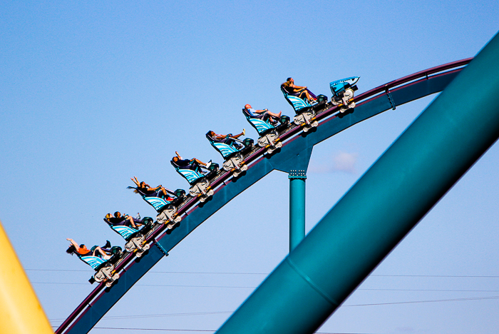 The Mako roller coaster at SeaWorld Orlando, Orlando, Florida