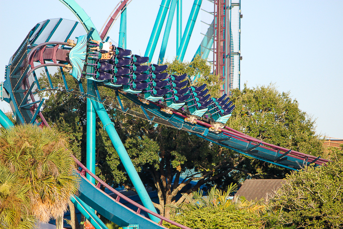 The Mako roller coaster at SeaWorld Orlando, Orlando, Florida