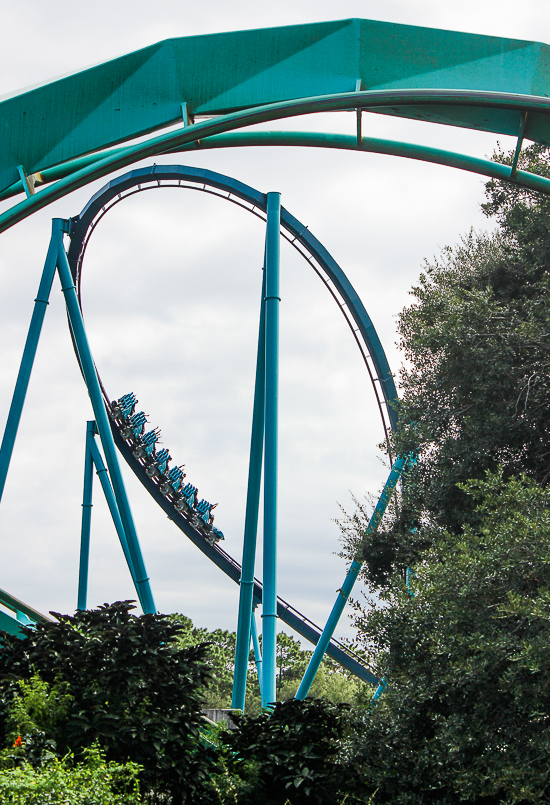 The Mako roller coaster at SeaWorld Orlando, Orlando, Florida