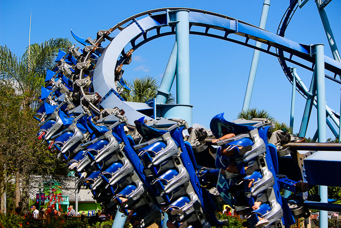 The Manta Rolercoaster at SeaWorld Orlando, Orlando, Florida