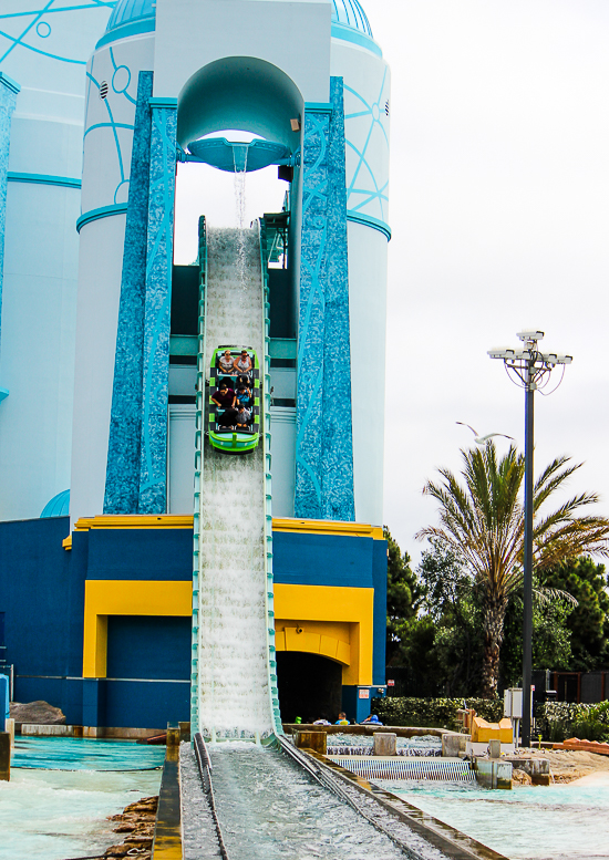 The Journey to Atlantis rollercoaster at SeaWorld San Diego, San Diego, California