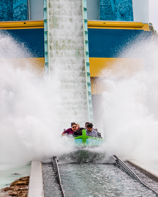 The Journey to Atlantis rollercoaster at SeaWorld San Diego, San Diego, California