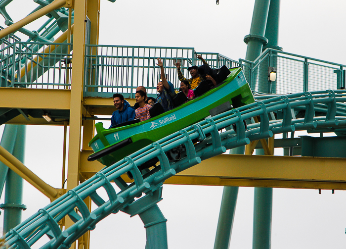 The Journey to Atlantis rollercoaster at SeaWorld San Diego, San Diego, California