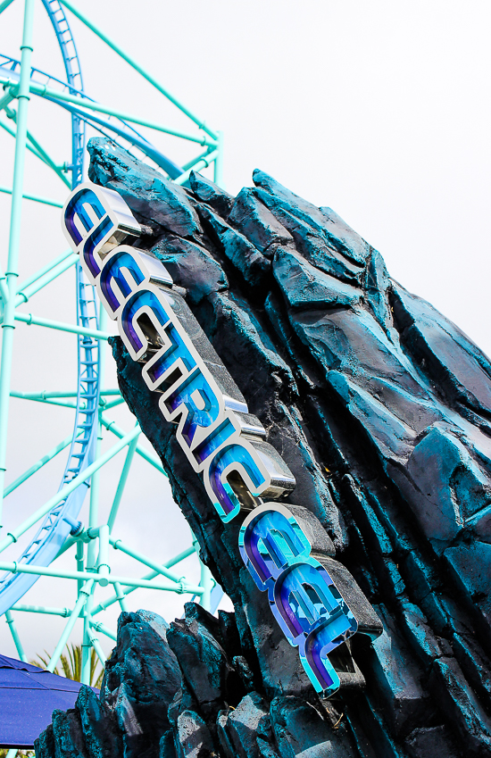 The Electric Eel Rollercoaster at SeaWorld San Diego, San Diego, California