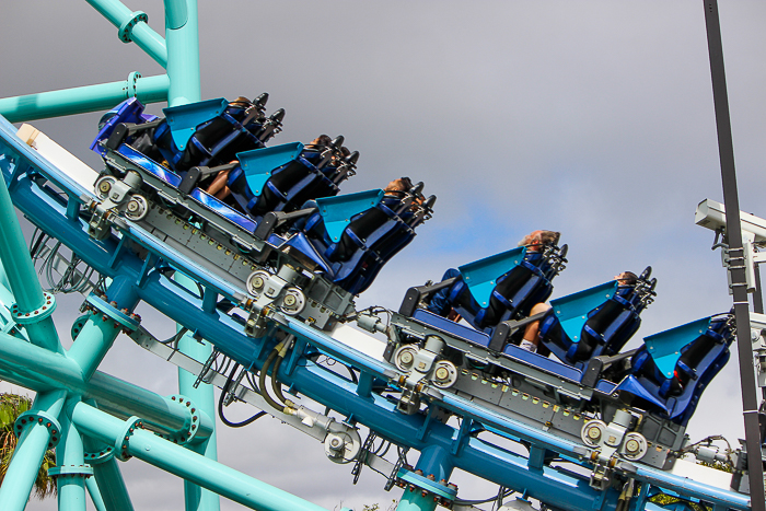 The Electric Eel Rollercoaster at SeaWorld San Diego, San Diego, California