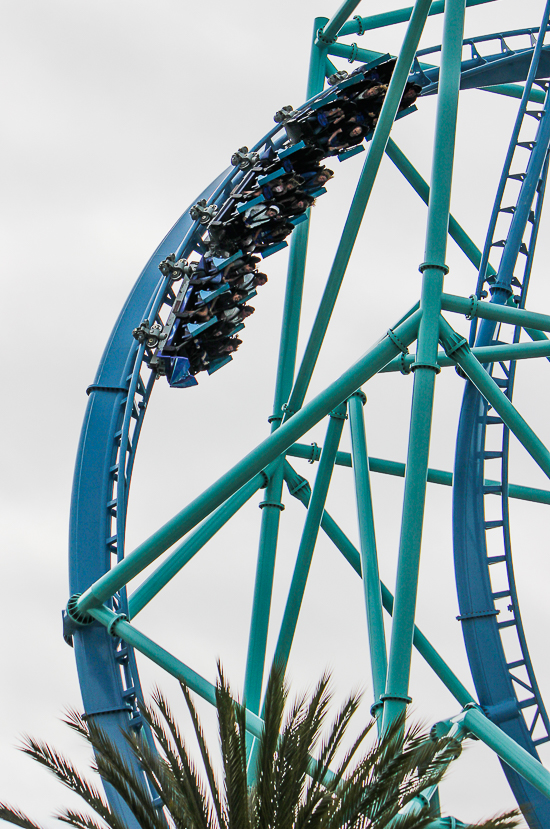 The Electric Eel Rollercoaster at SeaWorld San Diego, San Diego, California