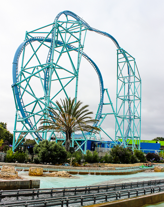 The Electric Eel Rollercoaster at SeaWorld San Diego, San Diego, California