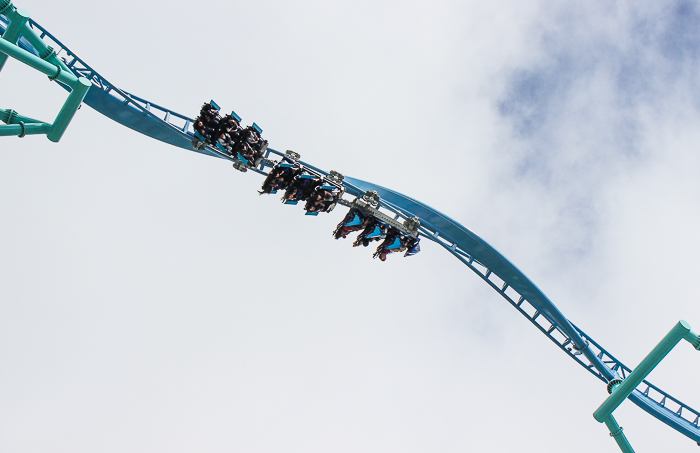 The Electric Eel rollercoaster at SeaWorld San Diego, San Diego, California