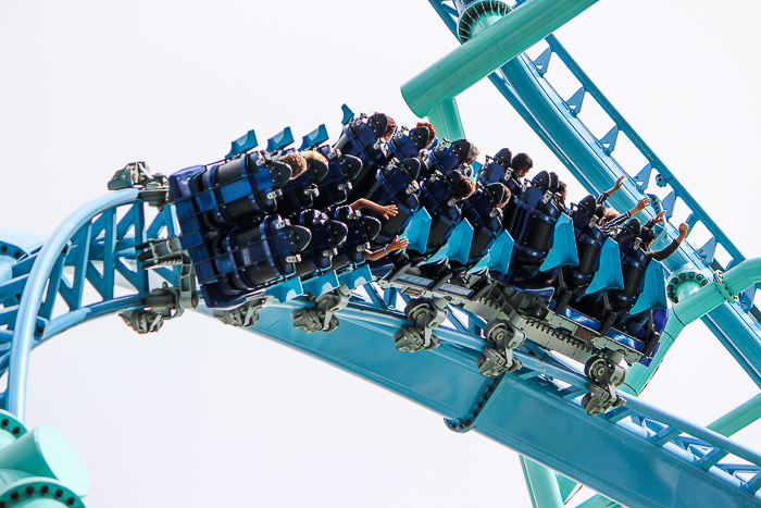 The Electric Eel rollercoaster at SeaWorld San Diego, San Diego, California