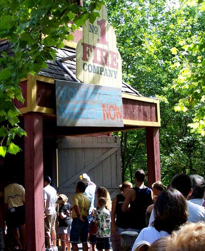 The Fire In The Hole Rollercoaster At Silver Dollar City, Branson, MO