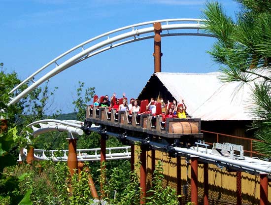 The Powder Keg rollercoaster at Silver Dollar City, Branson, MO