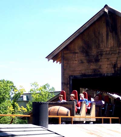 The Powder Keg rollercoaster at Silver Dollar City, Branson, MO