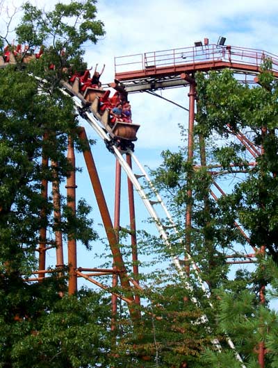 The Powder Keg rollercoaster at Silver Dollar City, Branson, MO