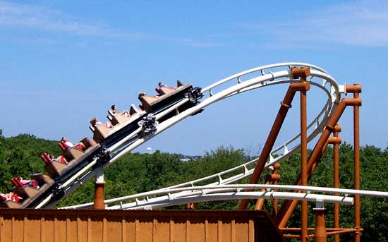 The Powder Keg rollercoaster at Silver Dollar City, Branson, MO