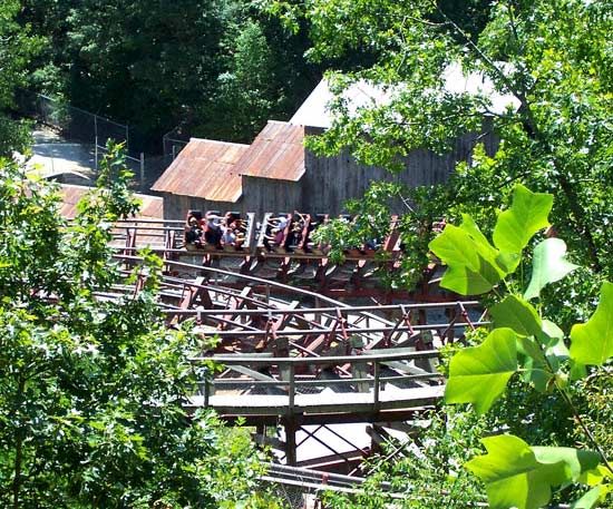 The Thunderation Mine Train Coaster At Silver Dollar City, Branson, MO