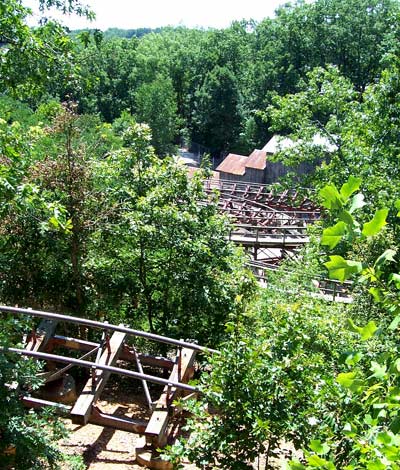 The Thunderation Mine Train Coaster At Silver Dollar City, Branson, MO