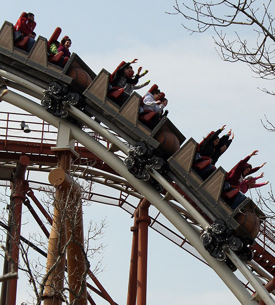 The Powder Keg Roller Coaster at Silver Dollar City, Branson, Missouri